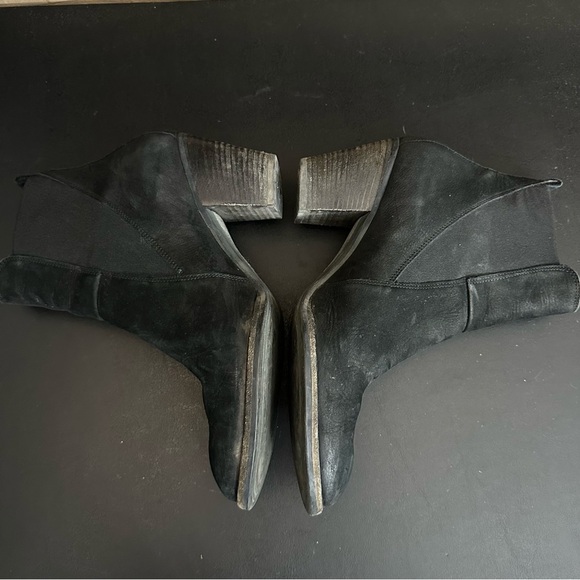 Paul Green Black Jules Block Heel Chelsea Boot Women Size EU 8 US 10.5 Pull On - Picture 8 of 12